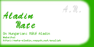 aladin mate business card